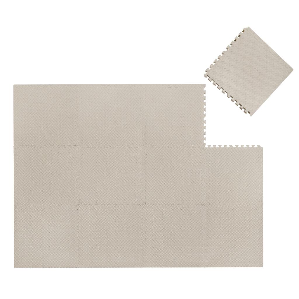 משטח פאזל ענק לתינוק בצבע בז' מבית הריונית - ניתן להרכבה והתאמה אישית של הגודל למרחב הפעילה.