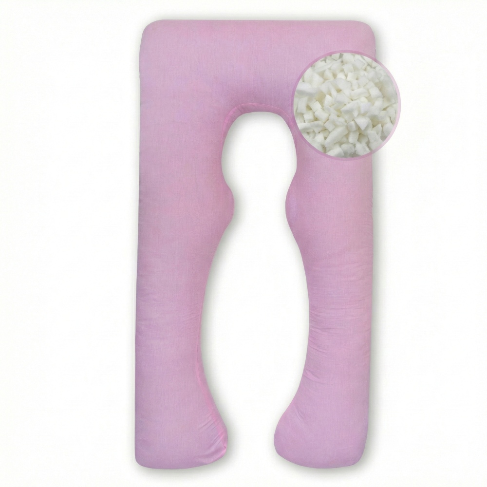 כרית הריון והנקה ויסקו צבע ורוד